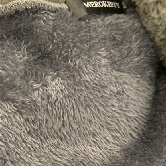 Merokeety Gray Sherpa Jacket - Picture 6 of 11